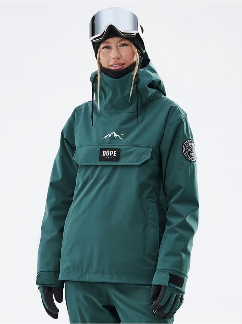 DOPE Women's Teal Ski Anorak Jacket